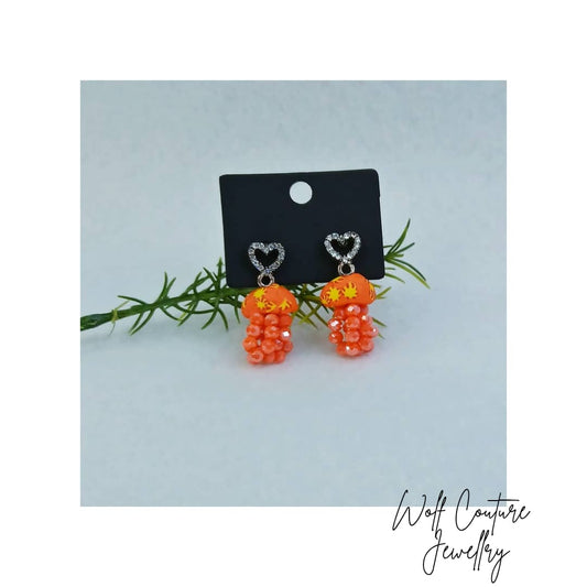 Tangerine Dream Hive Earrings