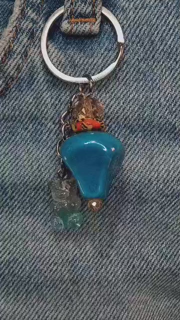 Blue Beary Keychain