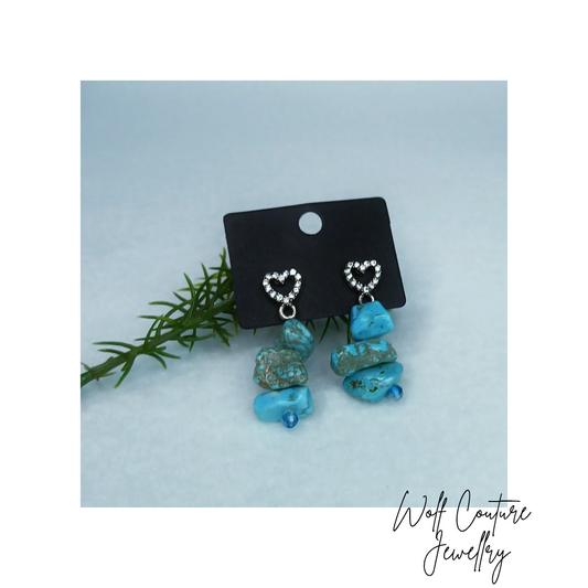 Azure Cascade Earrings